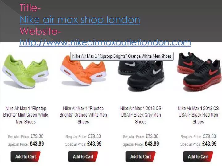 title nike air max shop london website http www nikeairmaxoutletlondon com