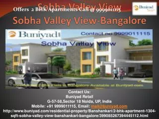 Sobha Valley View, Sobha Valley View Bangalore