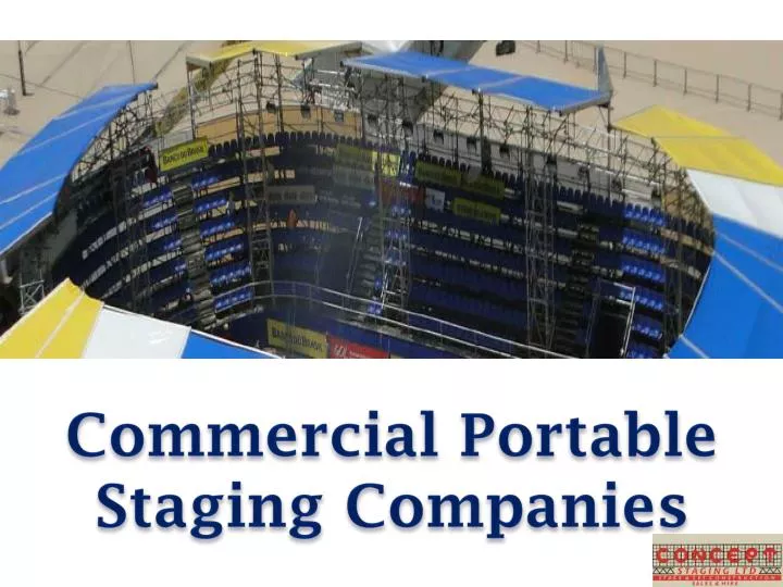 commercial portable staging companies