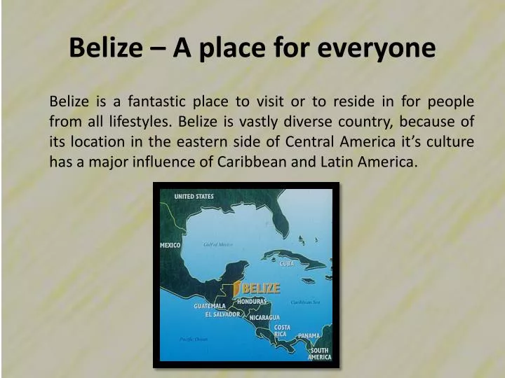 belize a place for everyone