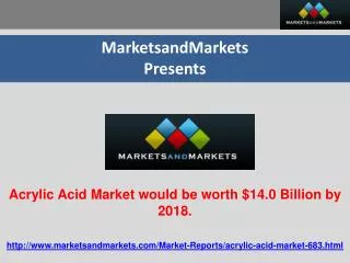 Acrylic Acid Market Expected to reach worth $14.0 Billion by