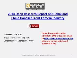 Global and Chinese Handset Front Camera Market 2019 Forecast