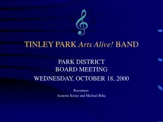 TINLEY PARK Arts Alive! BAND