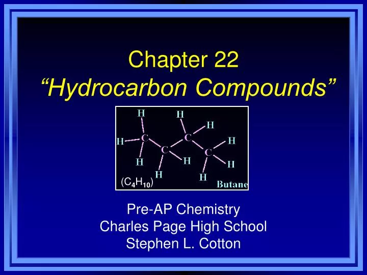 chapter 22 hydrocarbon compounds