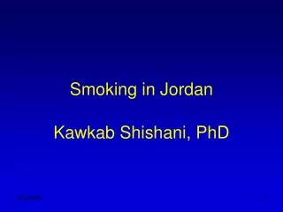 Smoking in Jordan