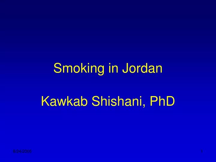 smoking in jordan