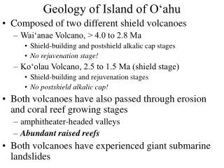 Geology of Island of O‘ahu