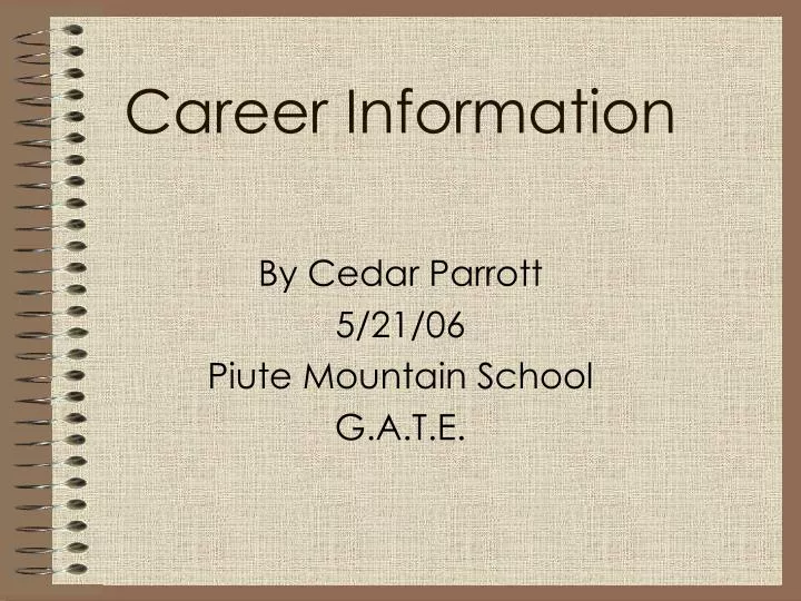 career information