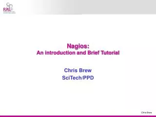 Nagios: An introduction and Brief Tutorial