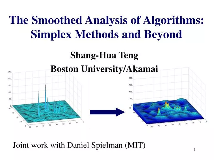 the smoothed analysis of algorithms simplex methods and beyond
