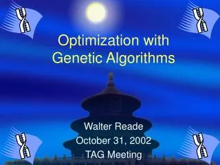 Optimization with Genetic Algorithms