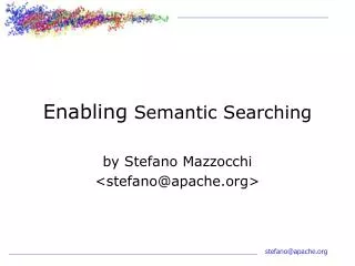 Enabling Semantic Searching