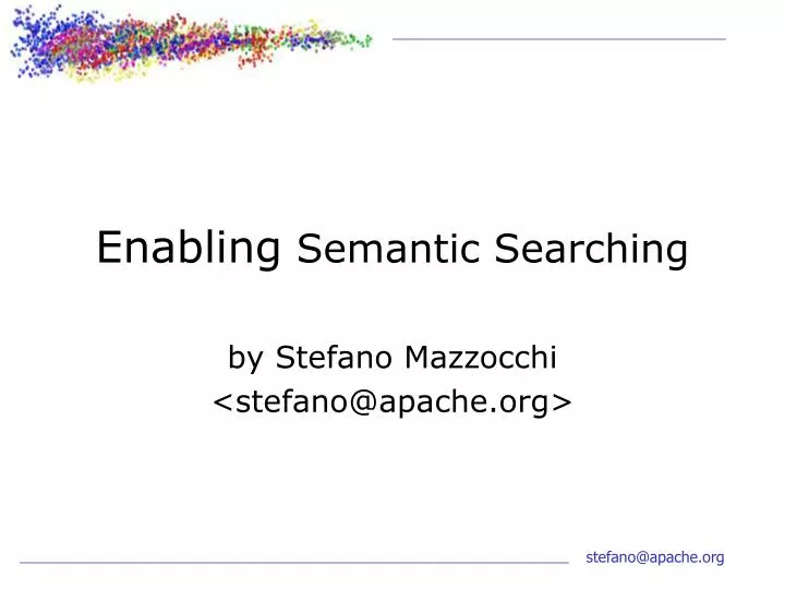 enabling semantic searching