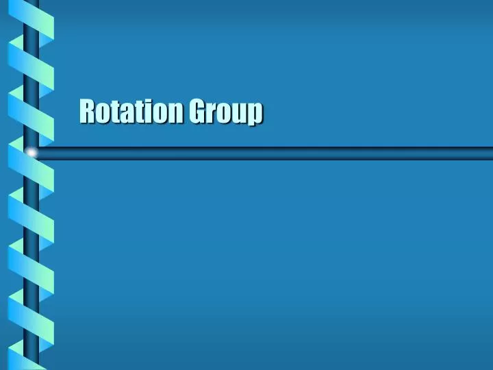 rotation group