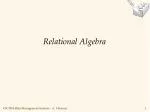 Relational Algebra - slide 1