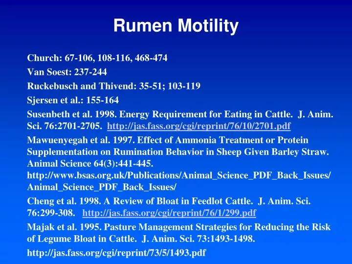 rumen motility