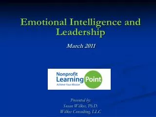 Emotional Intelligence and Leadership March 2011