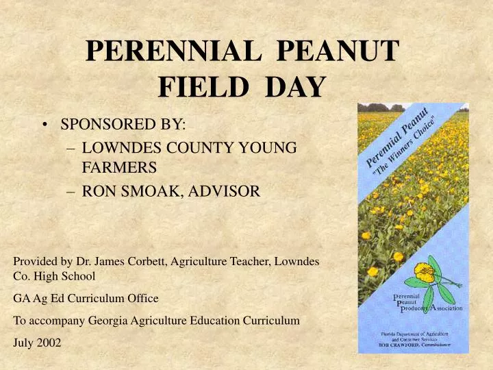 perennial peanut field day
