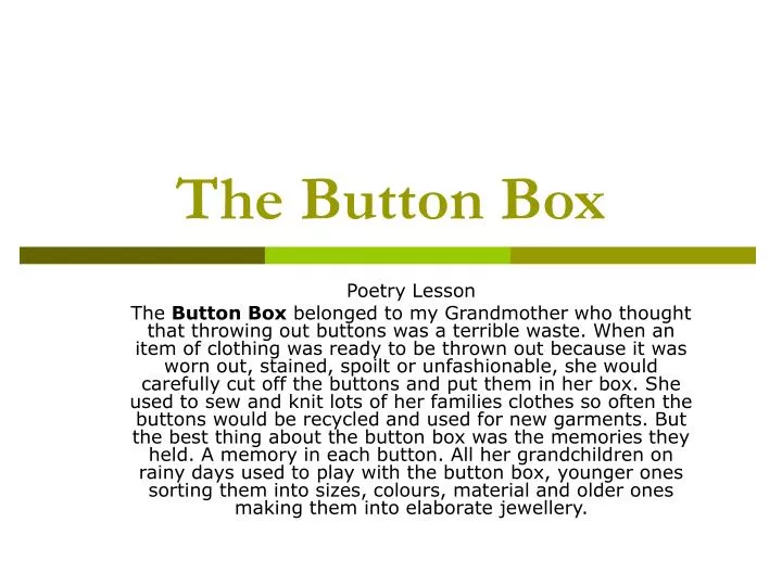 the button box