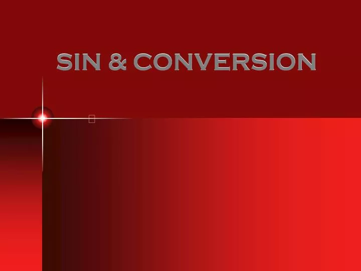 sin conversion