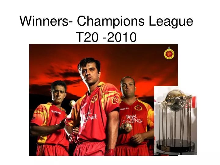 winners champions league t20 2010