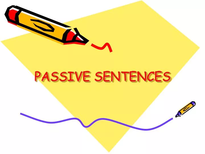 passive sentences