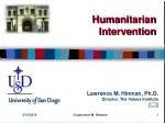 Humanitarian Intervention - slide 1