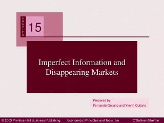 Imperfect Information and Disappearing Markets