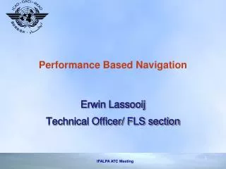 Performance Based Navigation