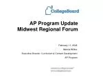 AP Program Update Midwest Regional Forum - slide 1