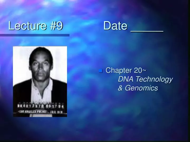 lecture 9 date