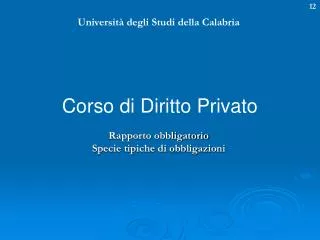 Università degli Studi della Calabria