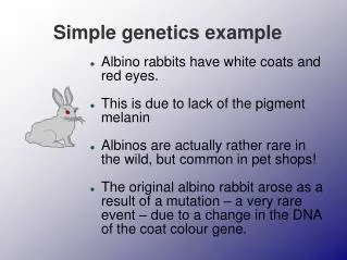 Simple genetics example