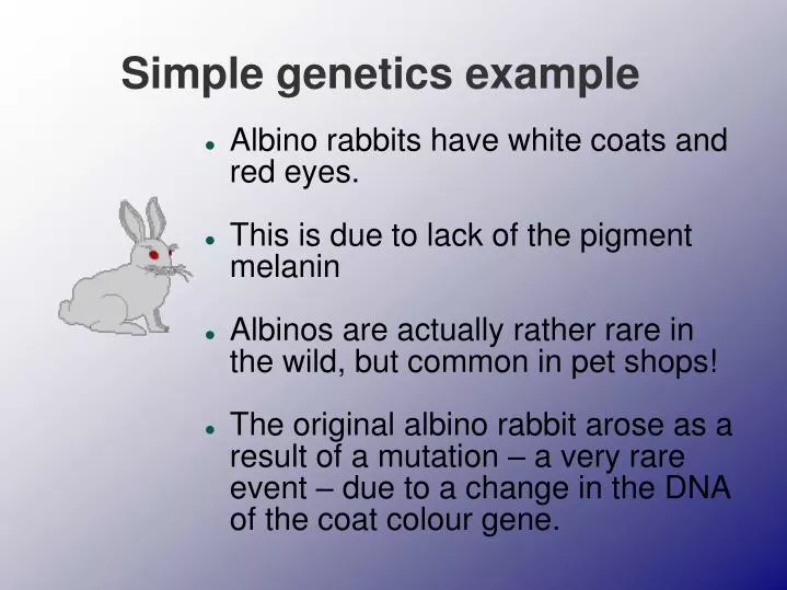 simple genetics example