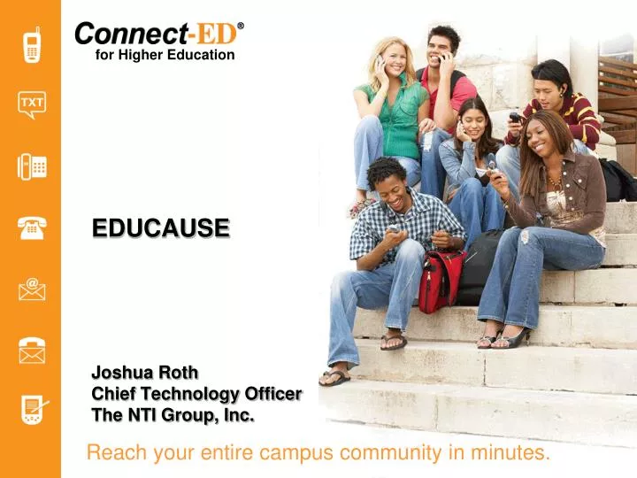 reach your entire campus community in minutes