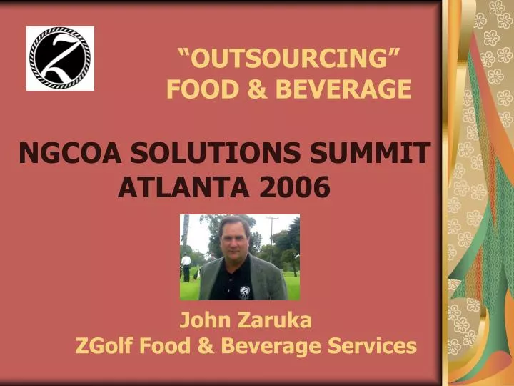 outsourcing food beverage