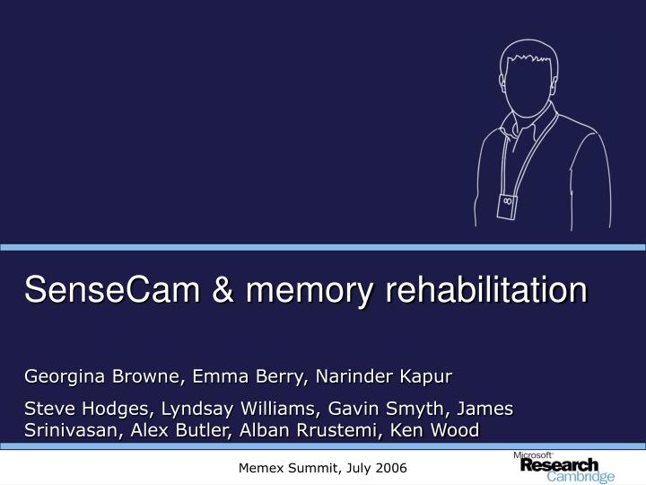 sensecam memory rehabilitation