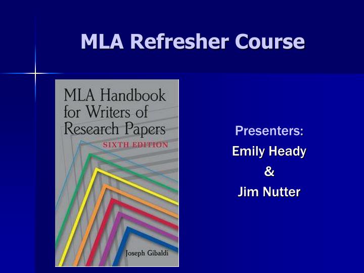 mla refresher course