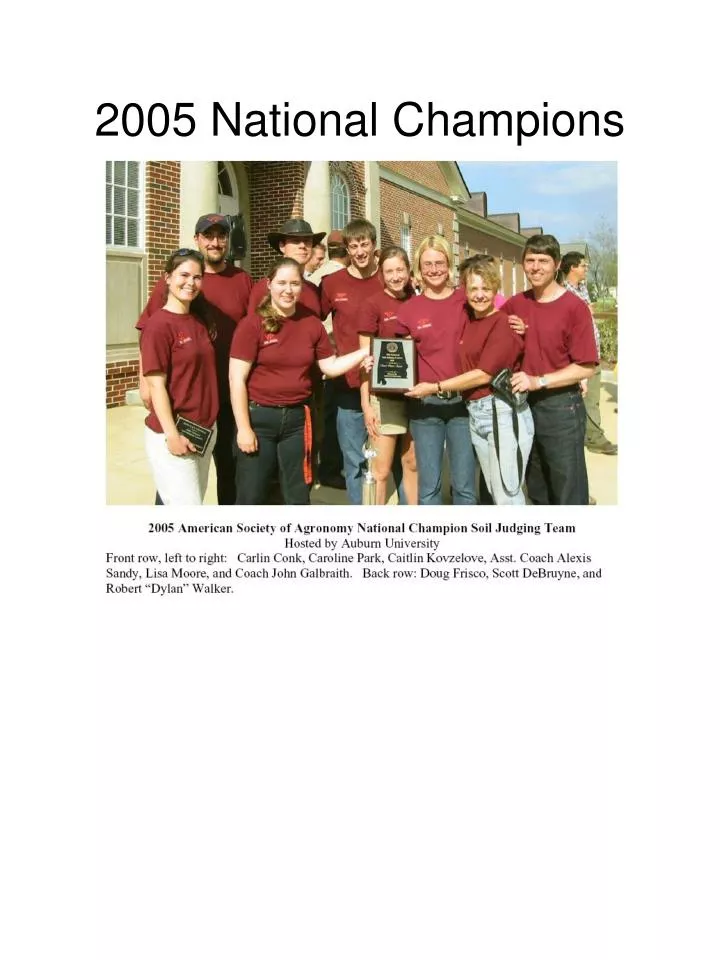 2005 national champions