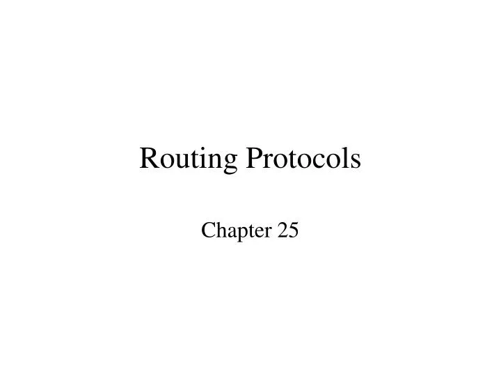 routing protocols