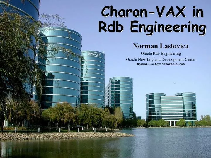 charon vax in rdb engineering