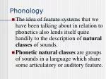 Phonology - slide 1