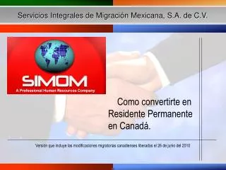 Servicios Integrales de Migración Mexicana, S.A. de C.V.