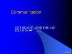 Communication - slide 1
