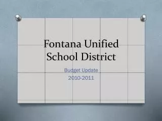 Fontana Unified School District