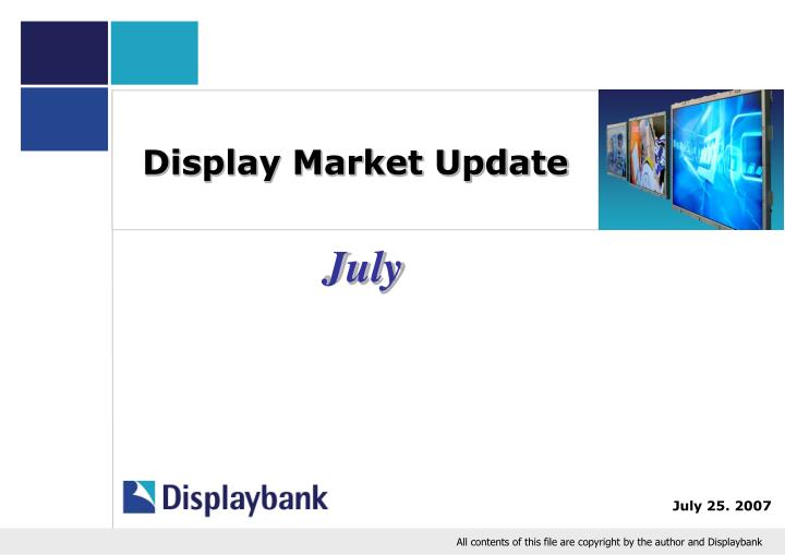 display market update