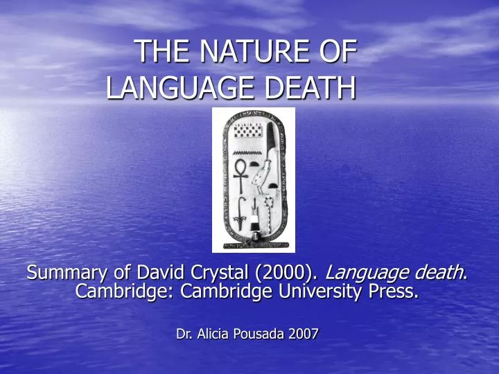 the nature of language death