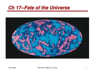 Ch 17--Fate of the Universe