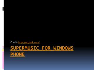 download songs on windows phone with supermusic