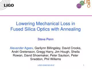 Lowering Mechanical Loss in Fused Silica Optics with Annealing